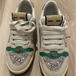 Gucci Crystal Screener Sneakers 37